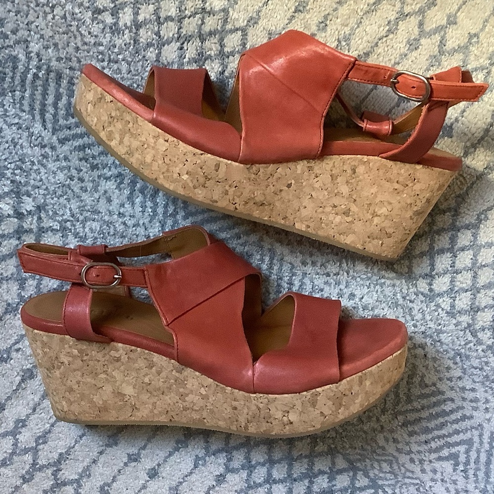 Coclico Cork Platform Sandals Sz 39